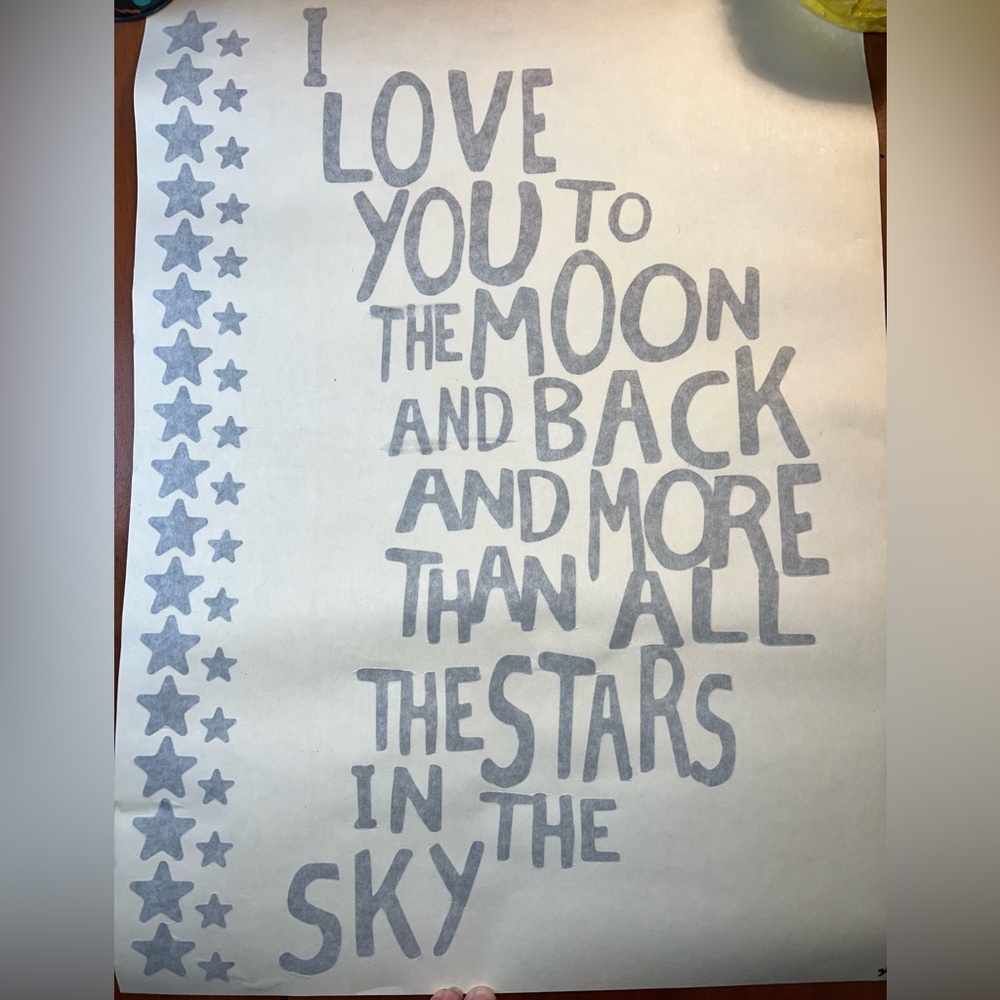 “Love You to the Moon & Back…” Wall Decal
